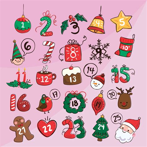 7 Best Images of Christmas Printable Number Stickers - Free Printable Number Stickers, Free ...