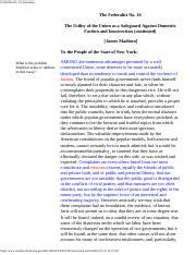 Federalist No. 10 Annotated - Federalist No. 10 Annotated The ...