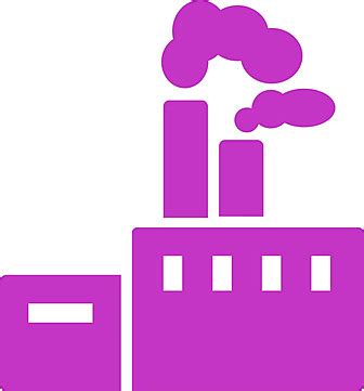 Factory Icon From Commerce Set Industrial Pollution Pictogram Vector, Industrial, Pollution ...