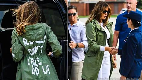 Melania Trump’s Jacket Reads “I Really Don’t Care Do You” While on Her Way to Meet Immigration ...