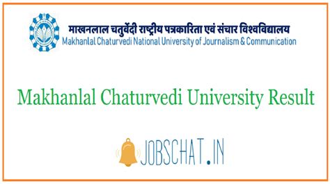 Makhanlal Chaturvedi University Result 2020 Out | MCU Results