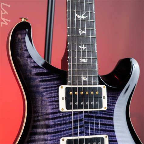 PRS Custom 24 Electric Guitar 10-Top Purple Iris Smoke Burst – Ish Guitars