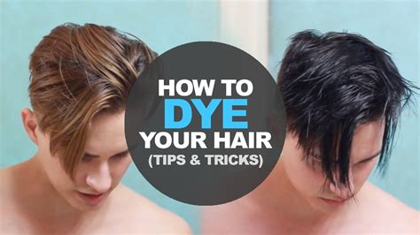 How to Dye Men's Hair at home | DIY | Men's Hairstyle tutorial - YouTube