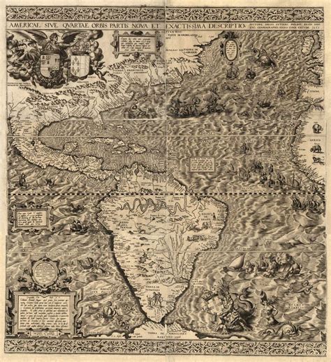 This is the map of the New World by Diego Gutierrez c.1562. If you ...