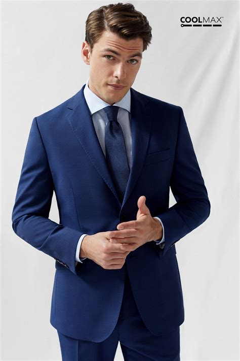 Plain tailored fit COOLMAX® blazer | Autumn collection man | Cortefiel ...