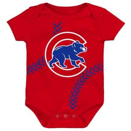 Chicago Cubs Baby Red Onesie Creeper - Detroit Game Gear