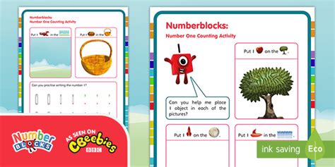 FREE! - 👉 Numberblocks: One Wonderful World Worksheet - Maths Resources