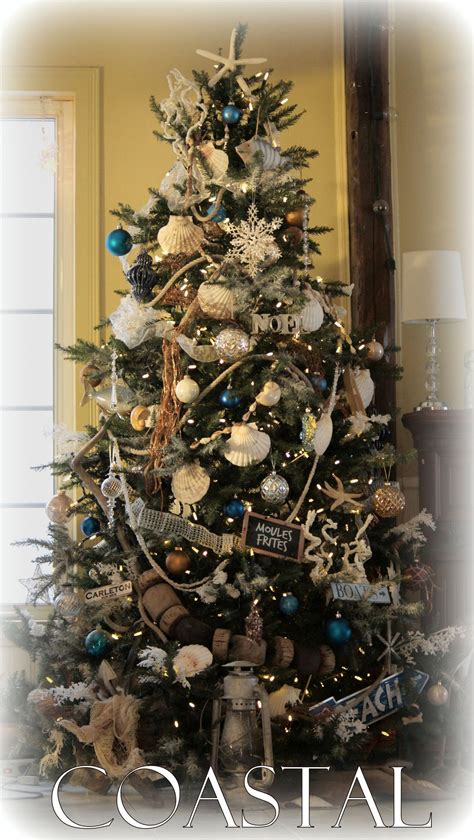 Coastal tree | Christmas tree themes, Coastal christmas decor ...