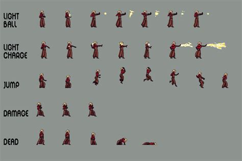 Free Wizard Sprite Sheets Pixel Art Download - CraftPix.net