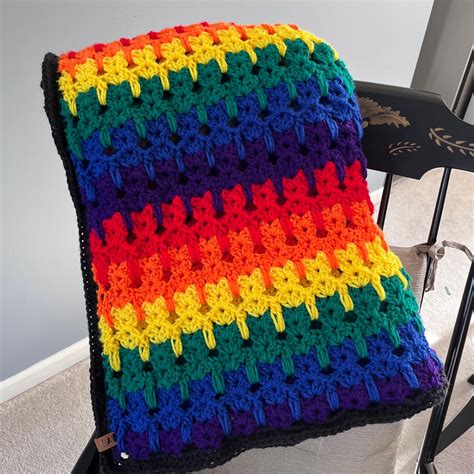 Cat Stitch Blanket, Baby Blanket, Throw Blanket, Large Crochet Blanket ...