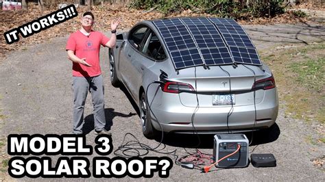 Adding a solar roof to a Tesla Model 3... - YouTube