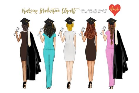 Graduation College Girl Clip Art, Nurse Nursing clipart (603414 ...