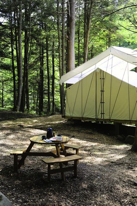 Private Catskills Camping at Hemlock Falls in Parksville, NY - ESCAPE BROOKLYN