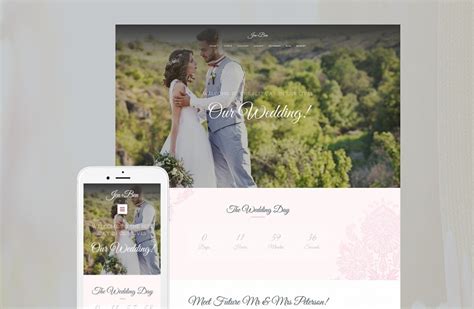 Our Story Wedding Website Template for Couples - MotoCMS