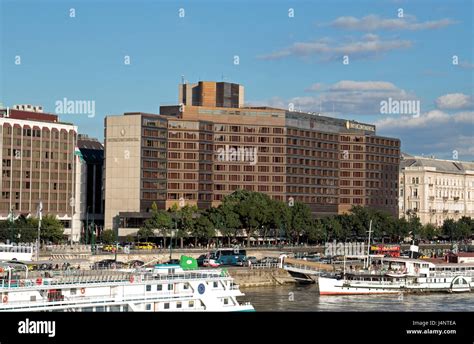 The InterContinental Budapest on the banks of the River Danube in Budapest, Hungary Stock Photo ...