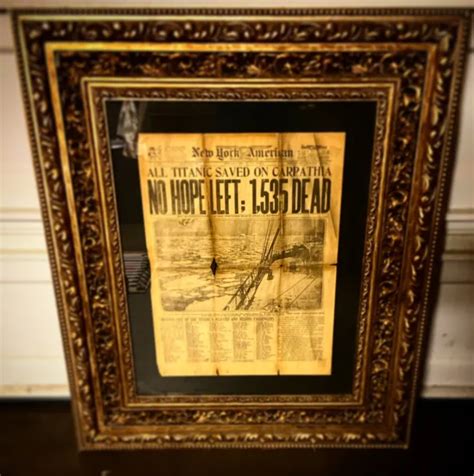 WHITE STAR LINE RMS TITANIC SINKING Survivors Carpathia 1912 Newspaper PROMOTION £471.93 ...