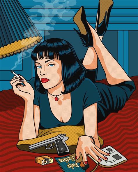 Pulp Fiction Pop art Poster | Pop art posters, Pop art drawing, Pop art comic