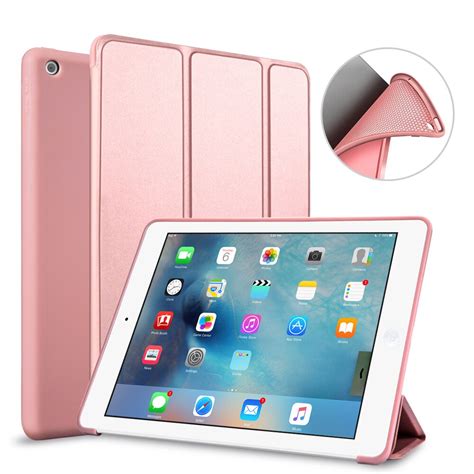 Case For iPad 5 / 6 Auto Sleep/Wake PU Leather Smart Cover For iPad Air / Air 2 Tablet Shell ...