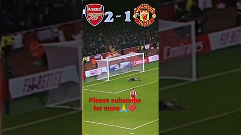 Arsenal vs Manchester united.highlights.#football #youtubeshorts # ...