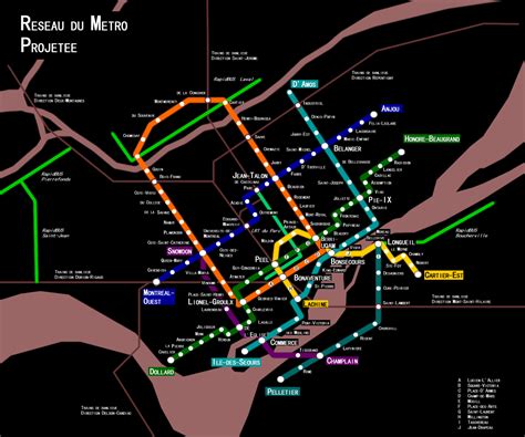 Montreal. Metro Map - ToursMaps.com