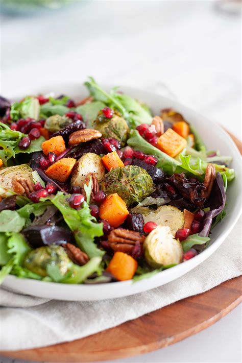 Winter Salad with Roasted Vegetables & Maple Dijon Vinaigrette