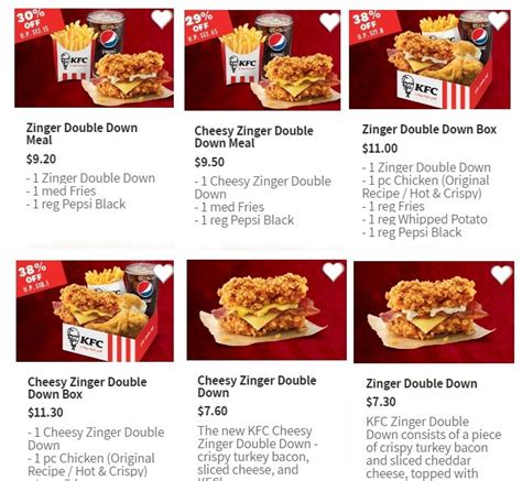 KFC Offering Up To 38% Off On Zinger Double Down & Cheesy Zinger Double ...