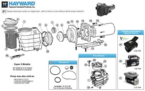 Hayward Super Pump 1 Hp Motor Parts Manual | Reviewmotors.co