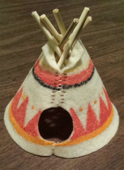 How to Make a Felt Teepee | American indian crafts, Native american crafts, American crafts