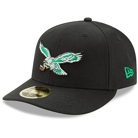 New Era Philadelphia Eagles Black Omaha Low Profile 59FIFTY Hat - Classic