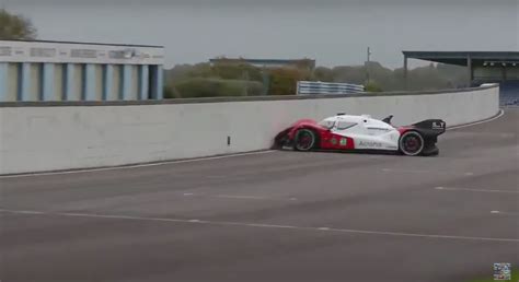 Self-Driving Roborace Car Starts, Immediately Crashes Into Wall - borninspace