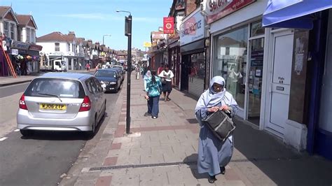 Walking on London's "Little India Street" East Ham High Street, Newham ...