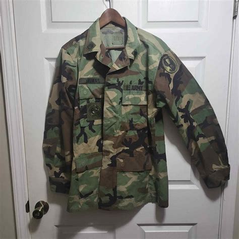 Vintage Army BDU Jacket with Original Patches #038 - Gem