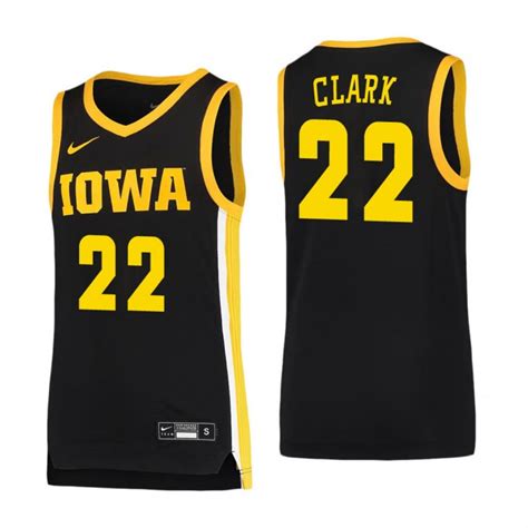 Youth Iowa Hawkeyes Caitlin Clark Team Replica Basketball Jersey Black