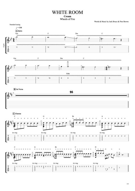 White Room Tab by Cream (Guitar Pro) - Full Score | mySongBook