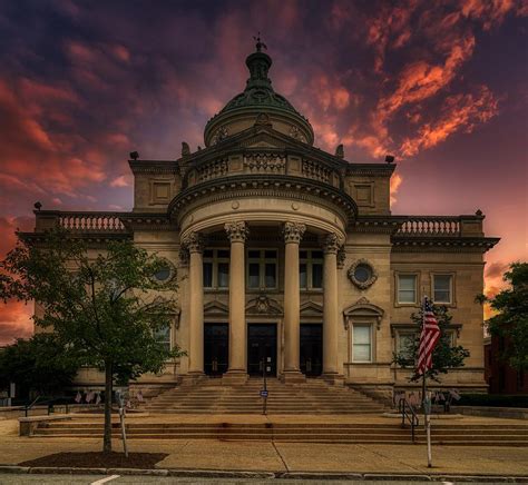 Somerset County Courthouse At Sunset Photograph by Mountain Dreams - Fine Art America