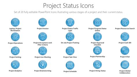 Project Status Icons – PPT Infographics