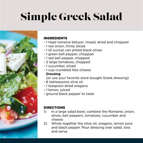 Simple Greek Salad | Greek salad ingredients, Clean eating challenge ...