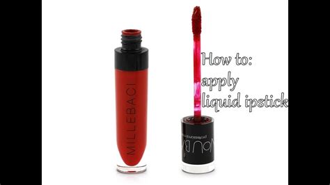 HOW TO APPLY LIQUID LIPSTICK...QUICK AND EASY - YouTube