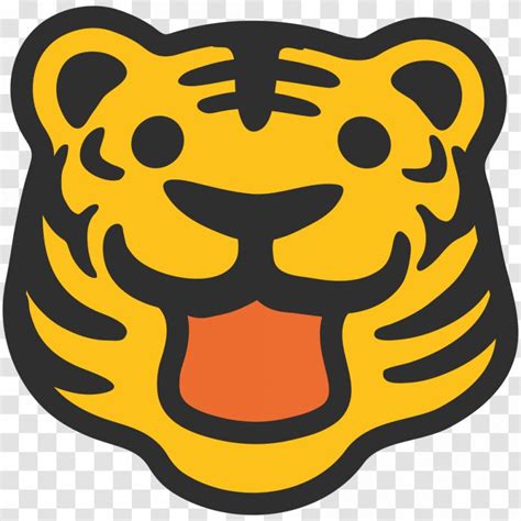 Talking Tiger Emoji Roar Text Messaging - TIGER VECTOR Transparent PNG