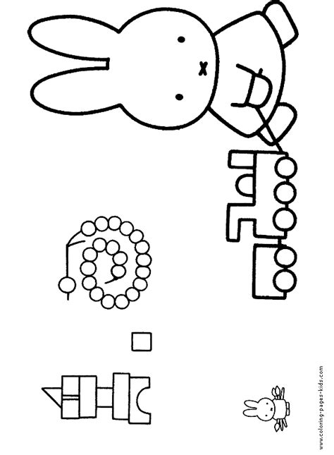 Miffy color page - Coloring pages for kids