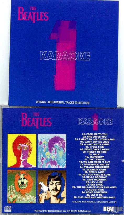 The Beatles- 1 = Karaoke ( Original Instrumental Tracks 2018 Edition ...