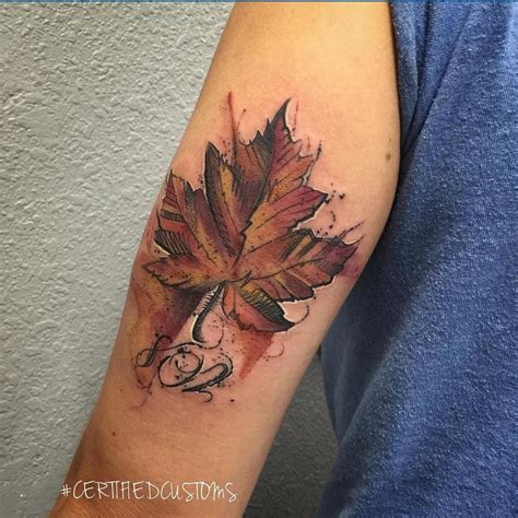 Maple Leaf Tattoo - Best Tattoo Ideas Gallery | Maple leaf tattoo, Autumn tattoo, Maple leaf tattoos