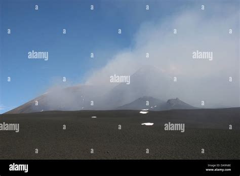 Italy, Europe, . Sicily, Etna, Mongibello, volcano, volcanism, scenery, volcano scenery, black ...