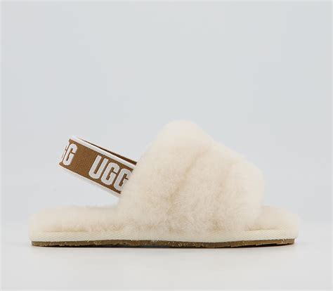 UGG Fluff Yeah Slide Infant Slippers Natural - Unisex