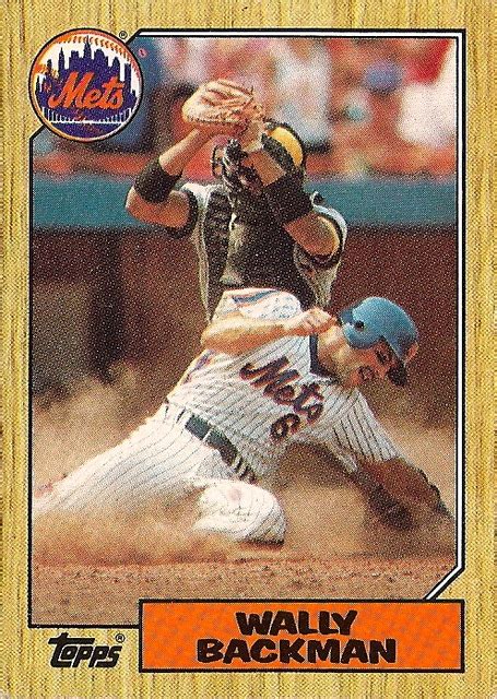 Shoebox Memories: 1987 Topps Wally Backman - Metsmerized Online