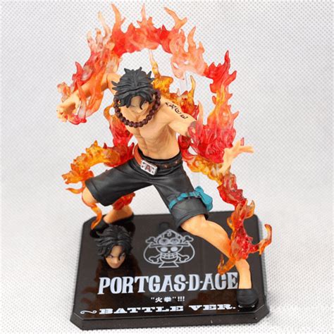 One Piece Portgas D Ace Battle Version Fire Fist Ace Action Figure ...