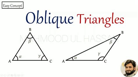 What is an Oblique Triangle | Examples|Oblique Triangle | Urdo | English| Mahmood Ul Hassan ...