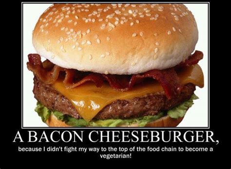 Cheeseburger – Top of the food chain! | Baconcoma.com