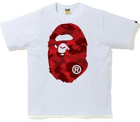 BAPE Color Camo Big Ape Head T-Shirt (SS20) White/Red - SS20