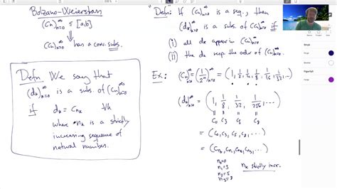 Proof of the Bolzano-Weierstrass theorem, part 1 - YouTube